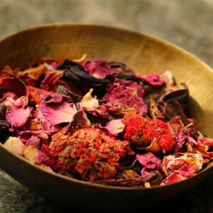 The Three Flower Tea ~ Rose, Hibiscus & Pomegranate Tisane