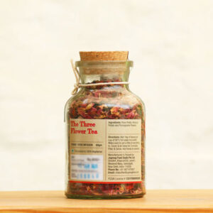 The Three Flower Tea ~ Rose, Hibiscus & Pomegranate Tisane