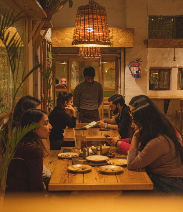 Chai being poured at the caf&eacute;
